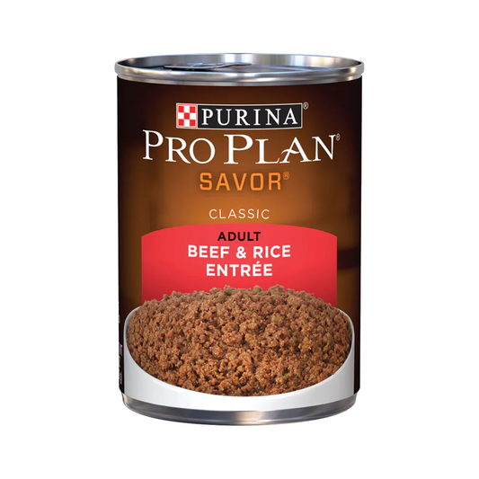 Purina Pro Plan Savor Beef & Rice Canned Dog Food