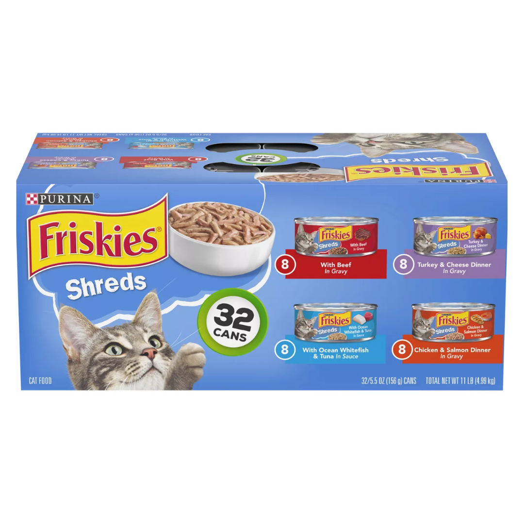 Friskies Savory Shreds Variety Pack Canned Cat Food