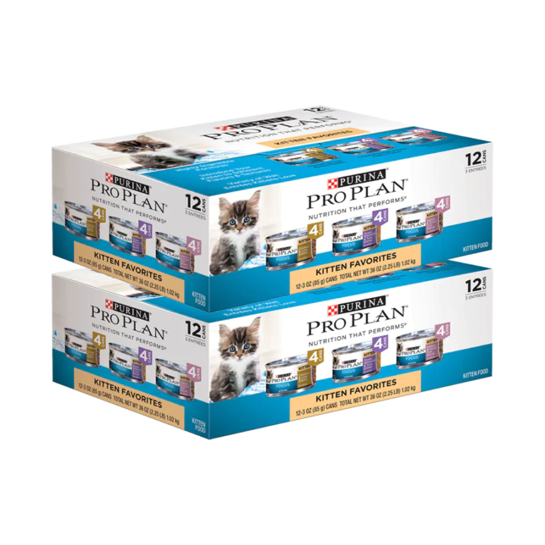 Purina Pro Plan Kitten Favorites Variety Pack Canned Kitten Food