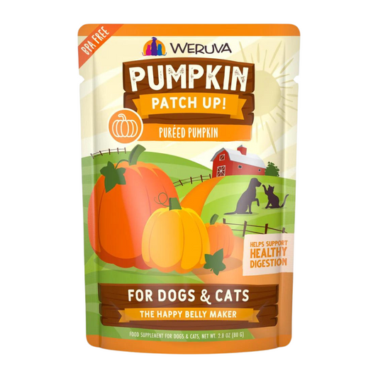 Weruva Pumpkin Patch Up! Pumpkin Puree Pouches for Dogs & Cats