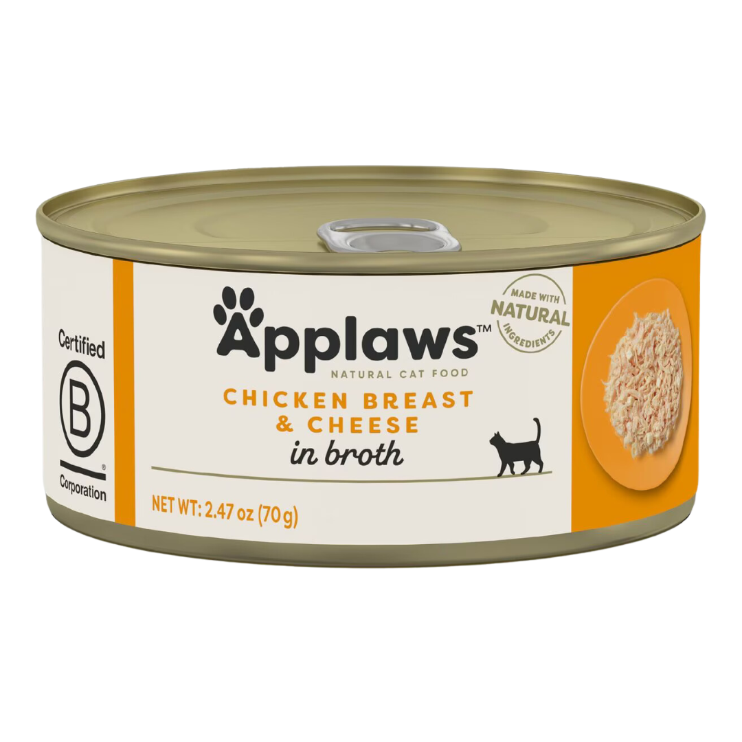 Applaws Chicken Breast with Cheese in Broth Canned Cat Food