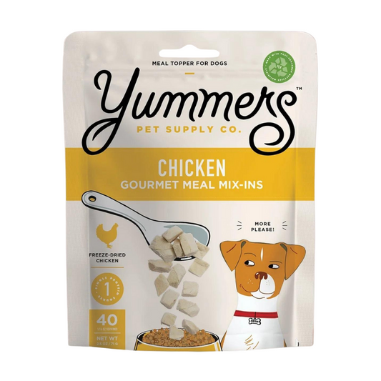 Yummers Pet Freeze Dried Chicken Gourmet Meal Mix-in for Dogs