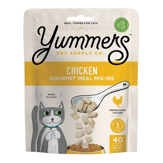 Yummers Pet Freeze Dried Chicken Gourmet Meal Mix-Ins for Cats