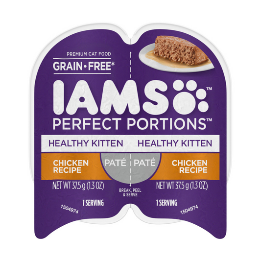 IAMS Perfect Portions Grain Free Healthy Paté Kitten Wet Cat Food