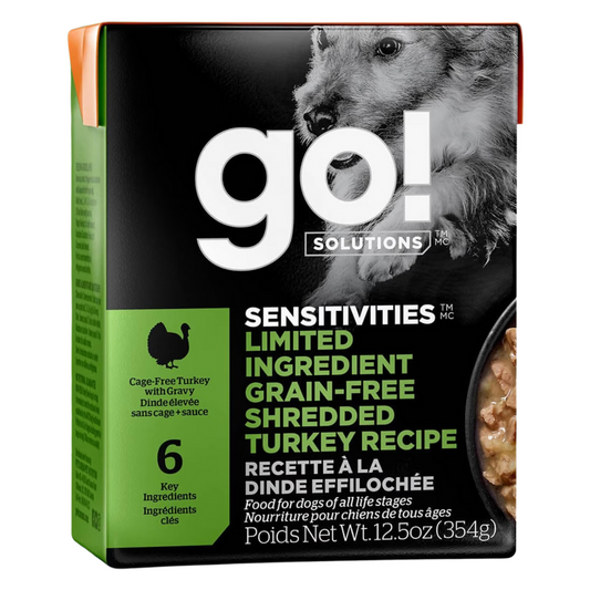 Petcurean Go! Sensitivities Limited Ingredient Grain Free Shredded Turkey Wet Dog Food