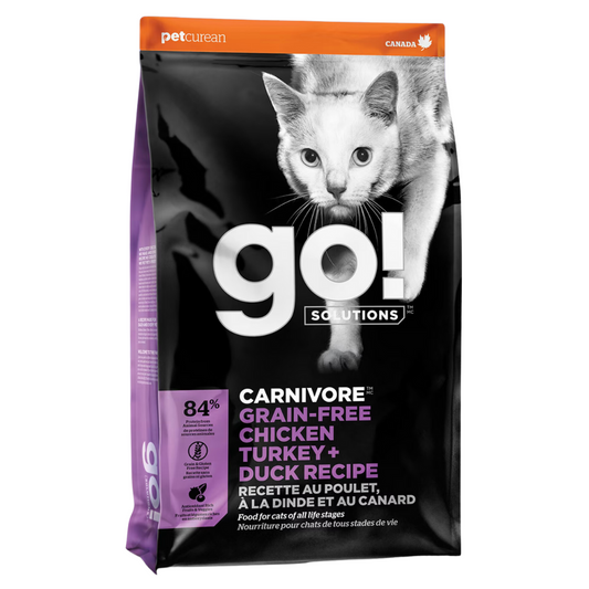 GO! CARNIVORE Grain Free Chicken, Turkey, & Duck Recipe Dry Cat Food