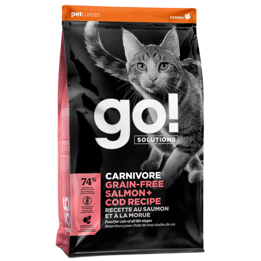 Petcurean GO! Carnivore Grain Free Salmon & Cod Recipe Dry Cat Food