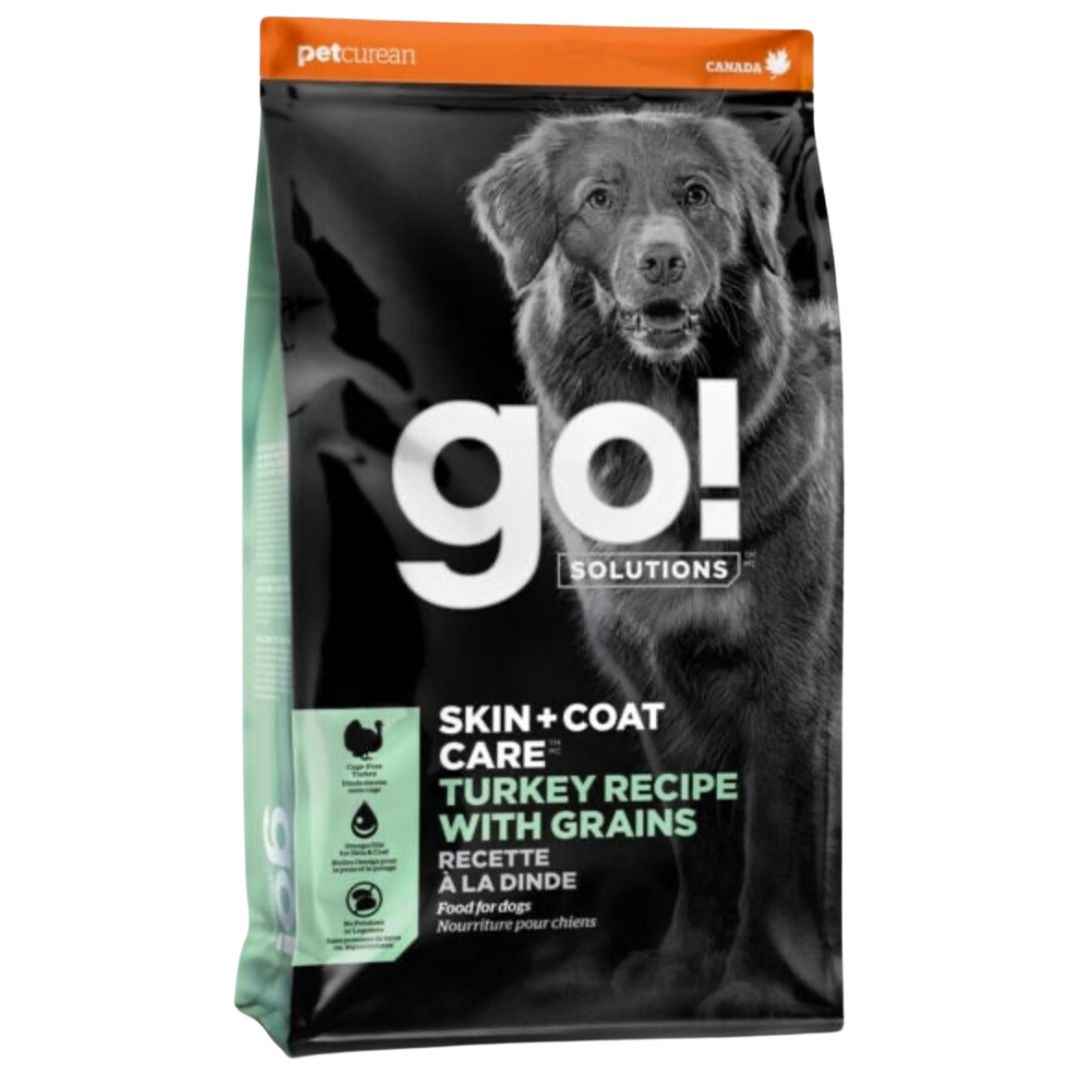 Petcurean Go! Skin & Coat Care Turkey Recipe With Grains Dry Dog Food