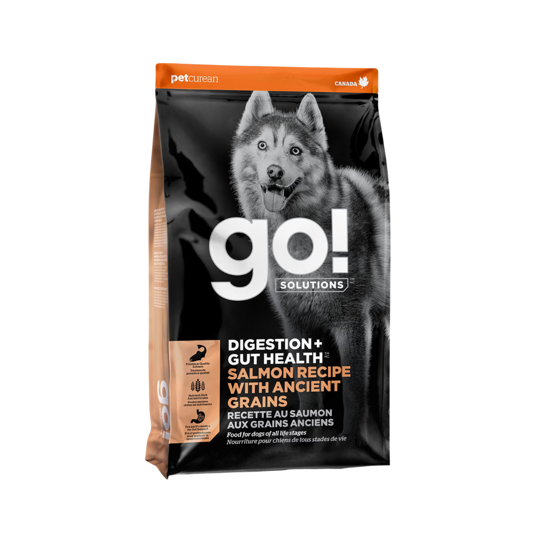 Petcurean Go! Digestion + Gut Health Salmon with Ancient Grains Dry Dog Food