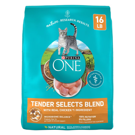 Purina One Tender Selects Chicken Dry Cat Food