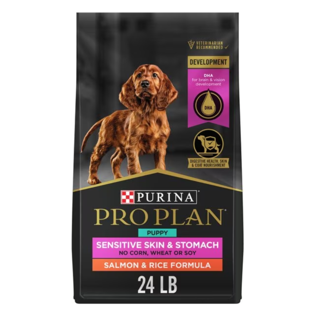 Purina Pro Plan Probiotic Sensitive Skin & Stomach Salmon & Rice Formula Dry Puppy Food