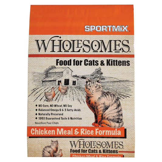 Wholesomes Chicken Meal & Rice Cat & Kitten Dry Food