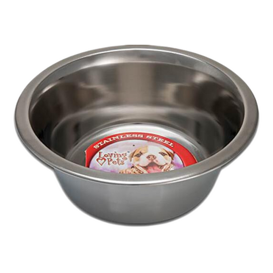 Loving Pets Standard Stainless Steel Pet Dish