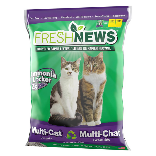 Fresh News Mulit-Cat Scented Paper Cat Litter