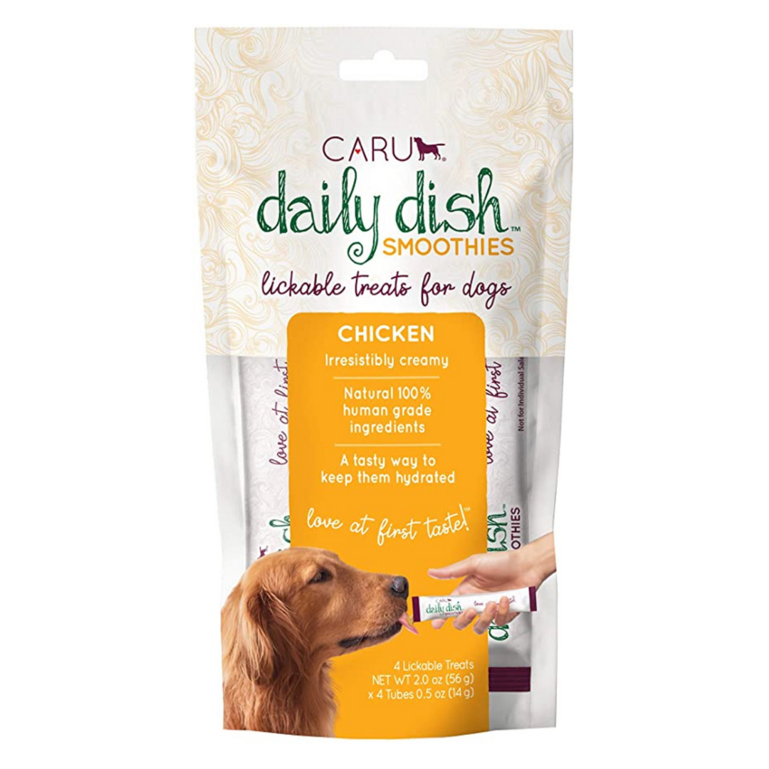 Caru Daily Dish Smoothie Chicken Lickable Treat for Dogs