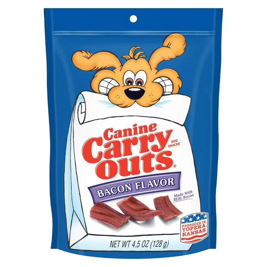 Canine Carry Outs Bacon Flavor Chewy Dog Treats