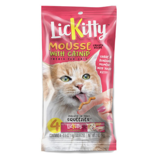 Against the Grain LicKitty Mousse Chicken with Catnip Treat for Cats