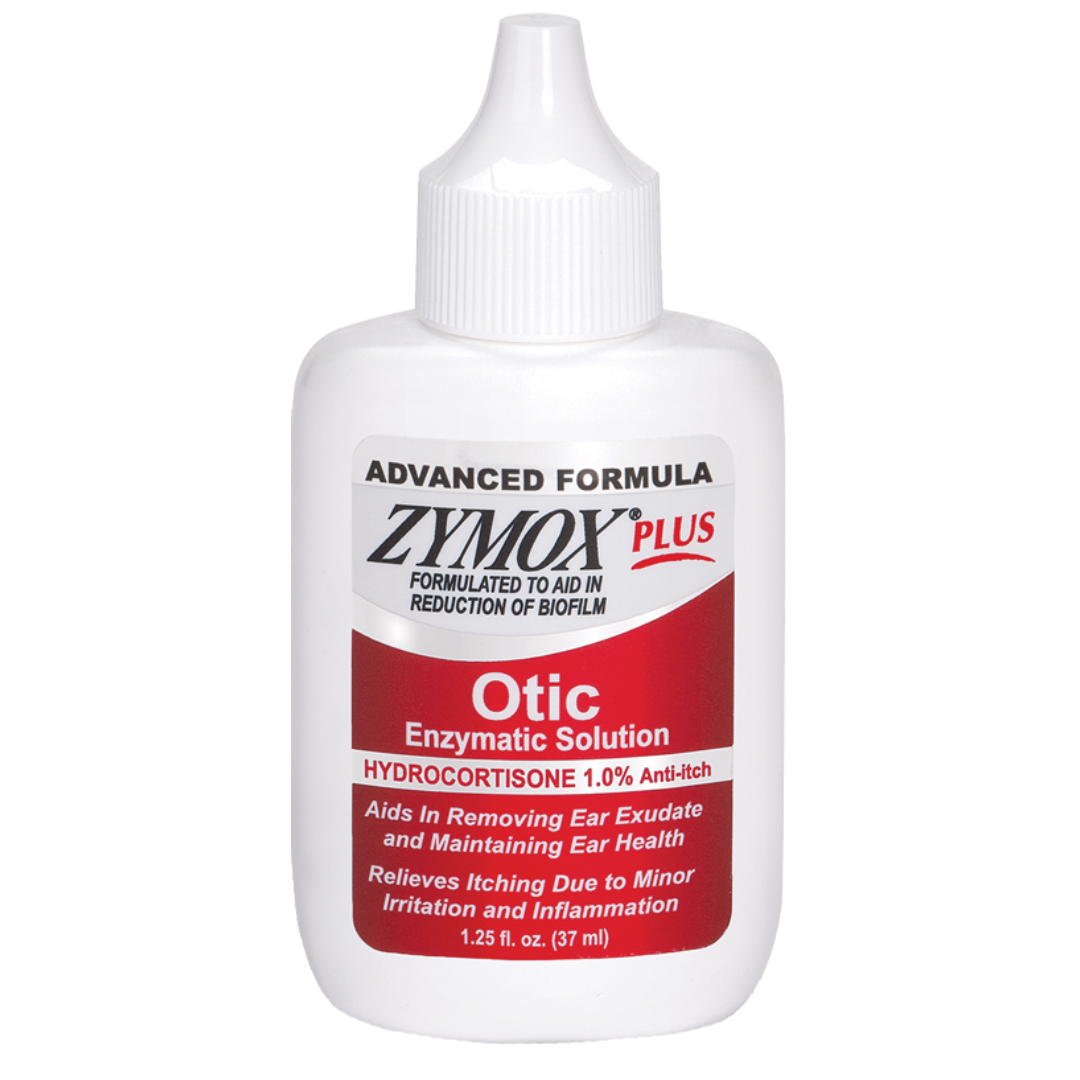 Zymox Plus Biofilm Reducing Complex Otic Enzymatic Solution with Hydrocortisone 1.0%, Red Label