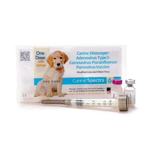 Canine Spectra 6 Vaccine, Modified Live and Killed Virus