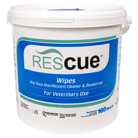 REScue One-Step Disinfectant Cleaner & Deodorizer Wipes, 11x12-inch