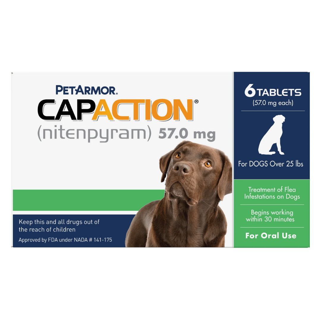 PetArmor CAPACTION (nitenpyram) Oral Flea Treatment for Dogs, 6 tablets