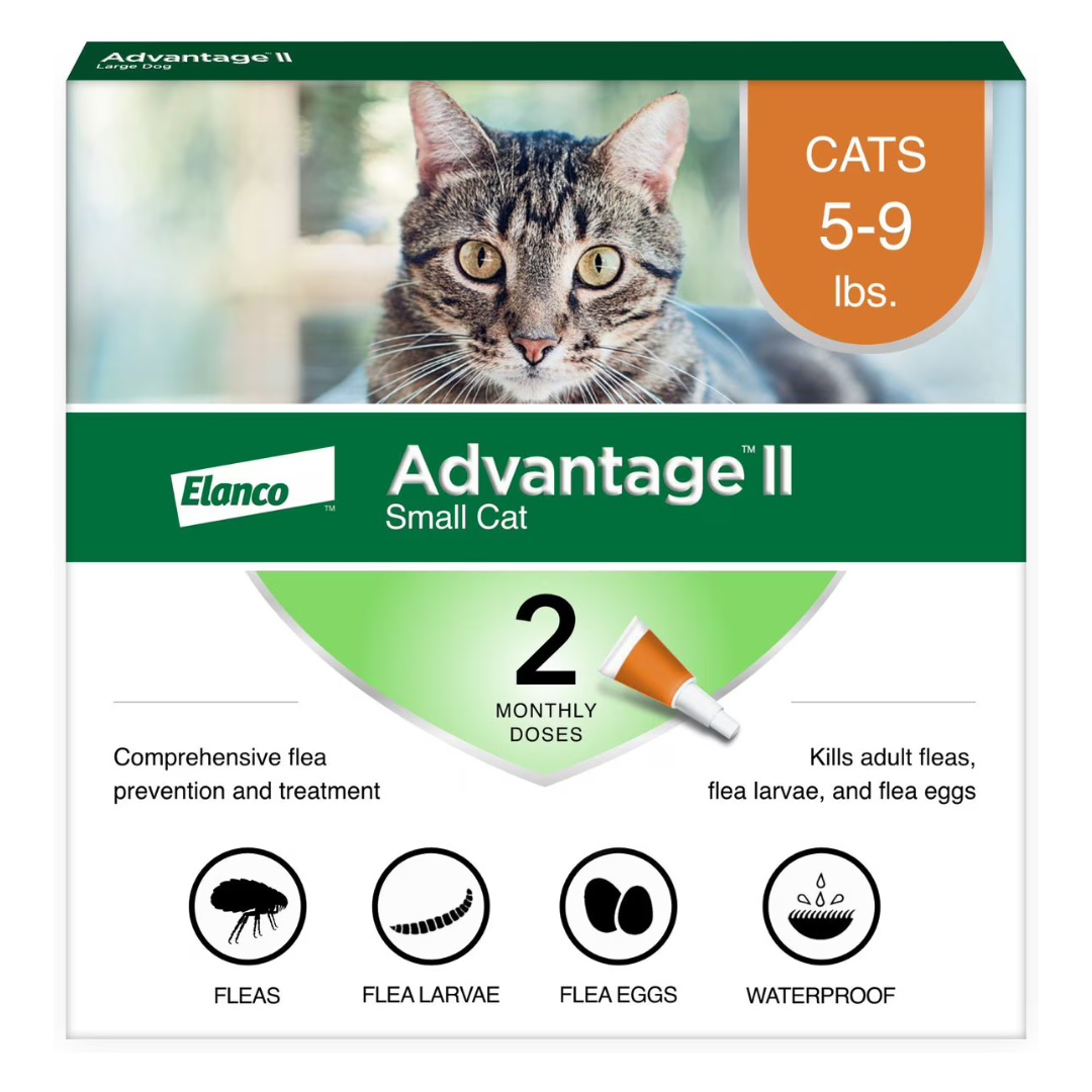 Advantage II Flea Spot Treatment for Cats, 5-9 lbs