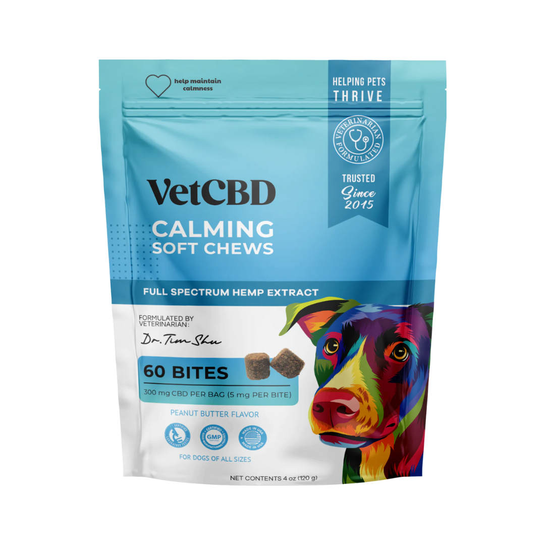 VetCBD Full Spectrum Hemp Extract Calming Soft Chews for Dogs