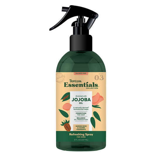 TropiClean Essentials Jojoba Oil Refreshing Spray for Dogs