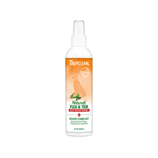 TropiClean Natural* Flea & Tick Bite Relief Spray