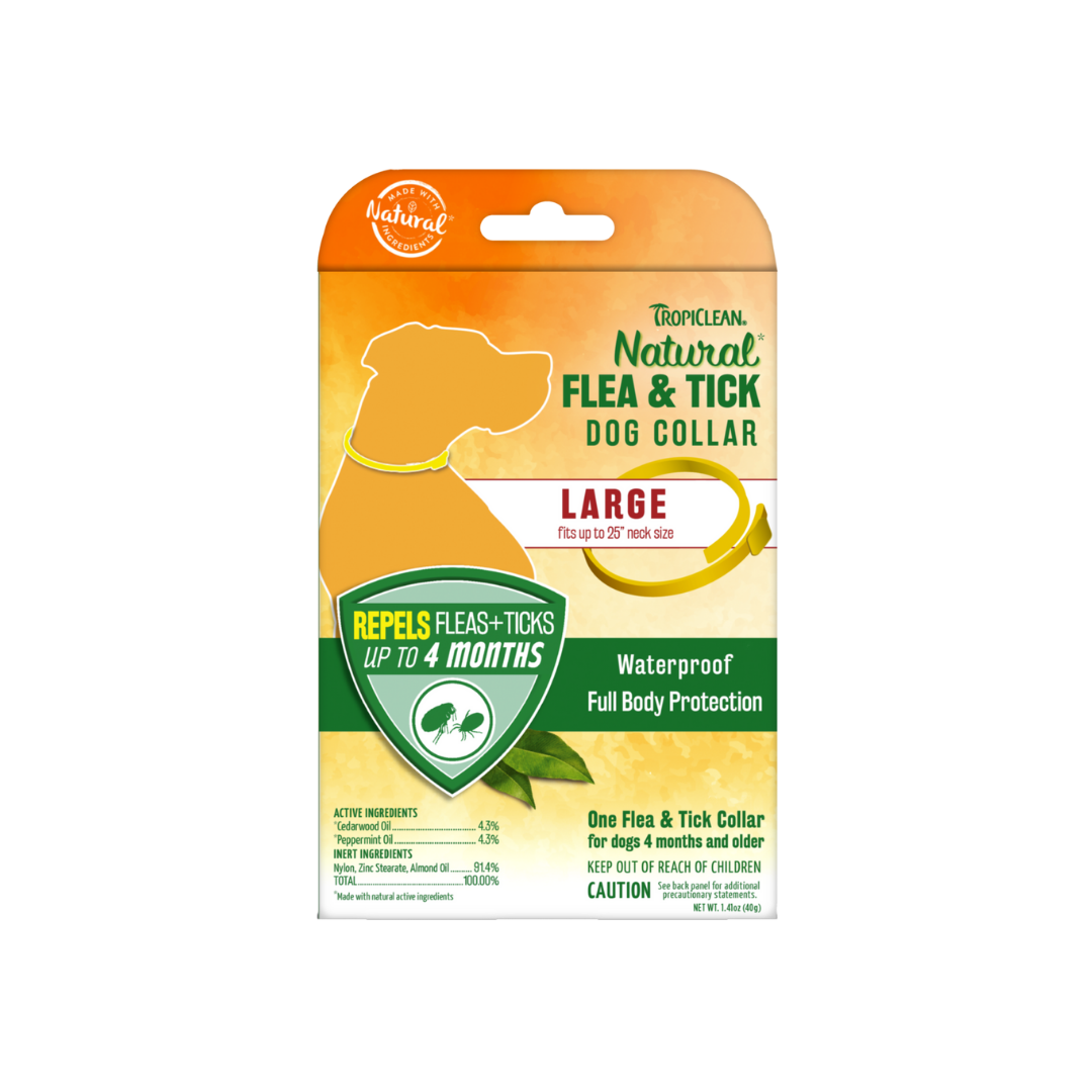 TropiClean Natural* Flea & Tick Repellent Collar for Large Dogs