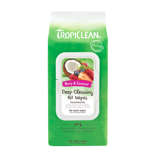 TropiClean Deep Cleaning Pet Wipes