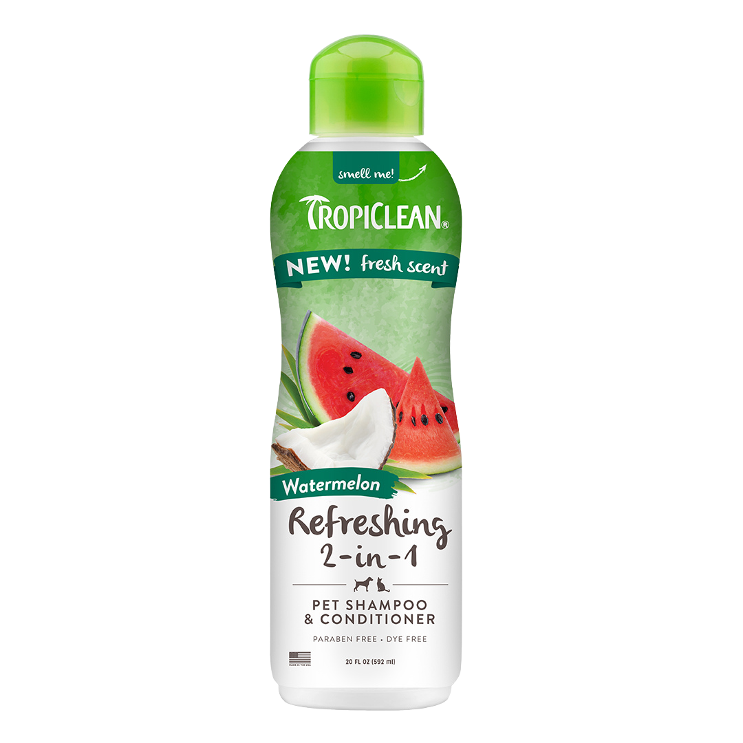 TropiClean Watermelon Refreshing 2-in-1 Shampoo and Conditioner