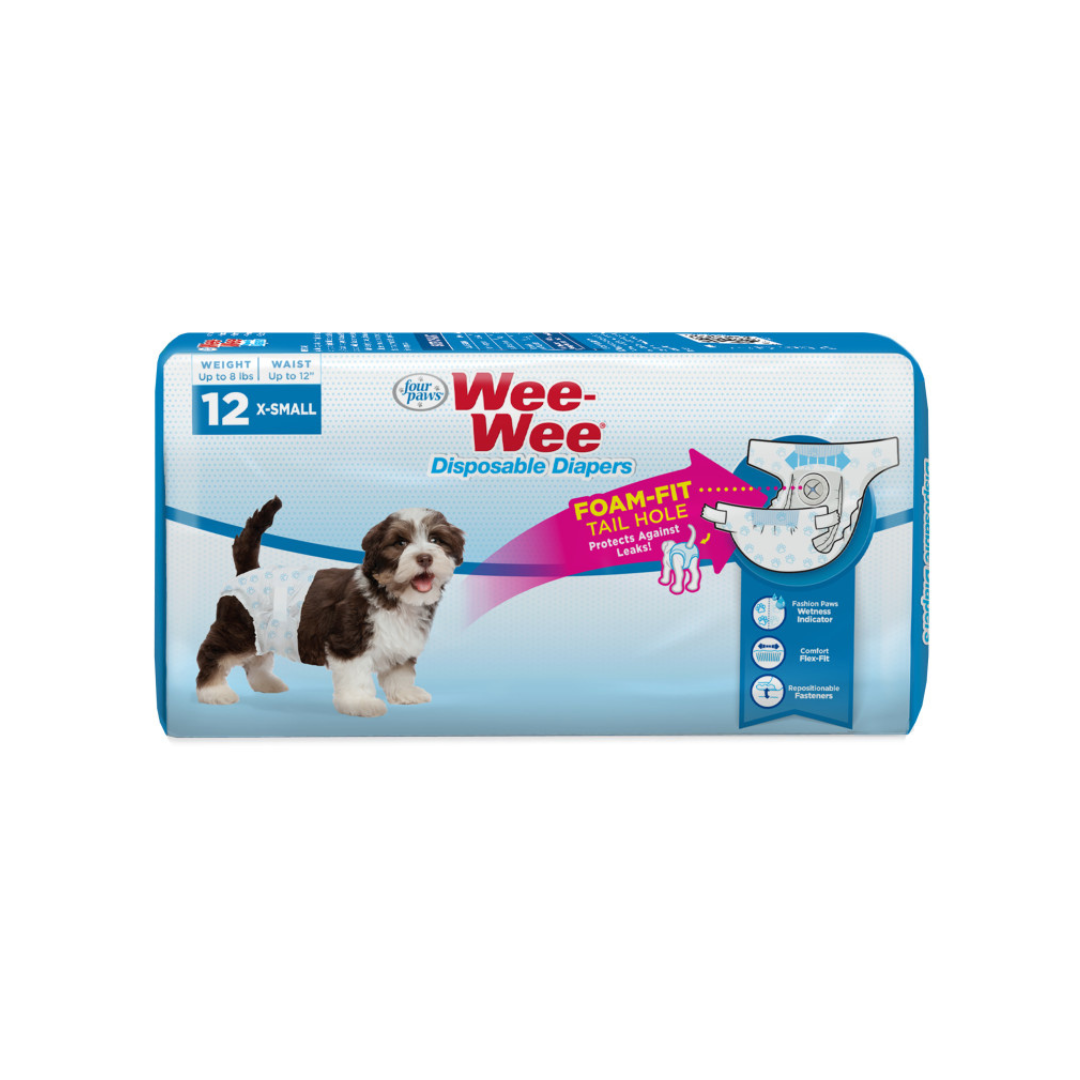 Wee-Wee Disposable Diapers, 12 pack