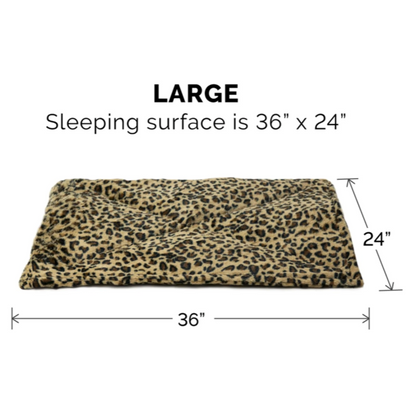 ThermaNAP™ Faux Fur Self-Warming Pet Bed Mat, Black