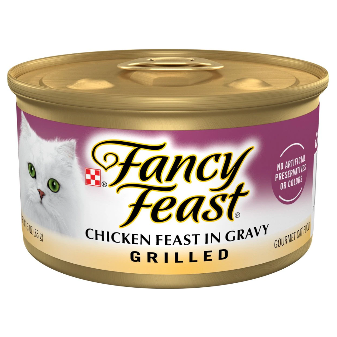 Fancy Feast Grilled Chicken Feast in Gravy Canned Cat Food