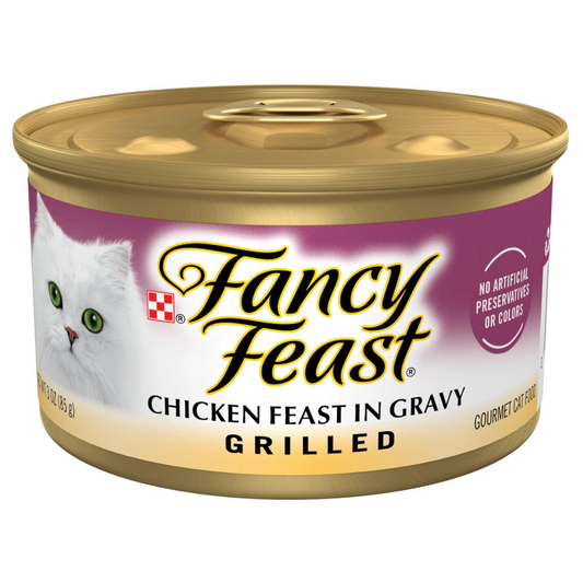 Fancy Feast Grilled Chicken Feast in Gravy Canned Cat Food