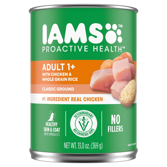 Iams Chicken & Rice Canned Dog Food