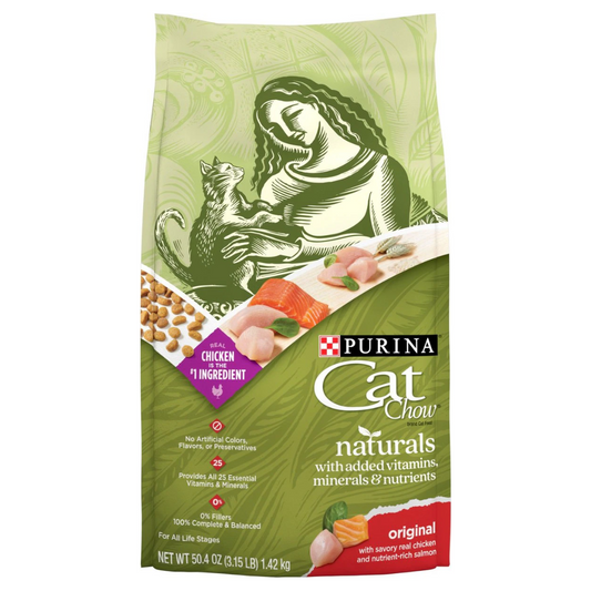 Purina Cat Chow Naturals Original Chicken & Salmon Dry Cat Food