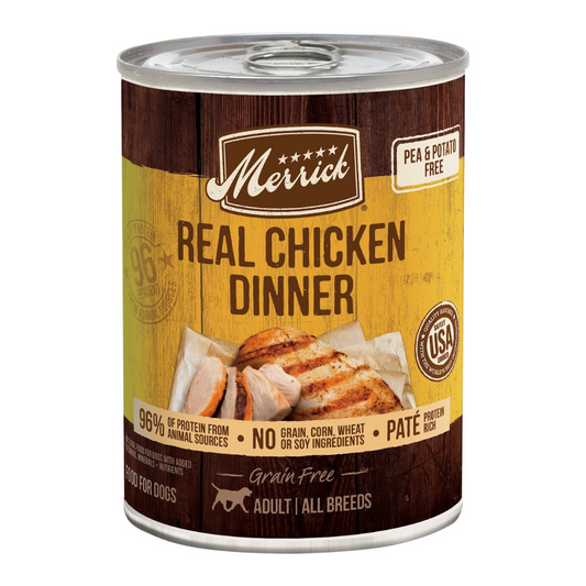 Merrick Grain Free 96% Real Chicken Recipe Canned Dog Food