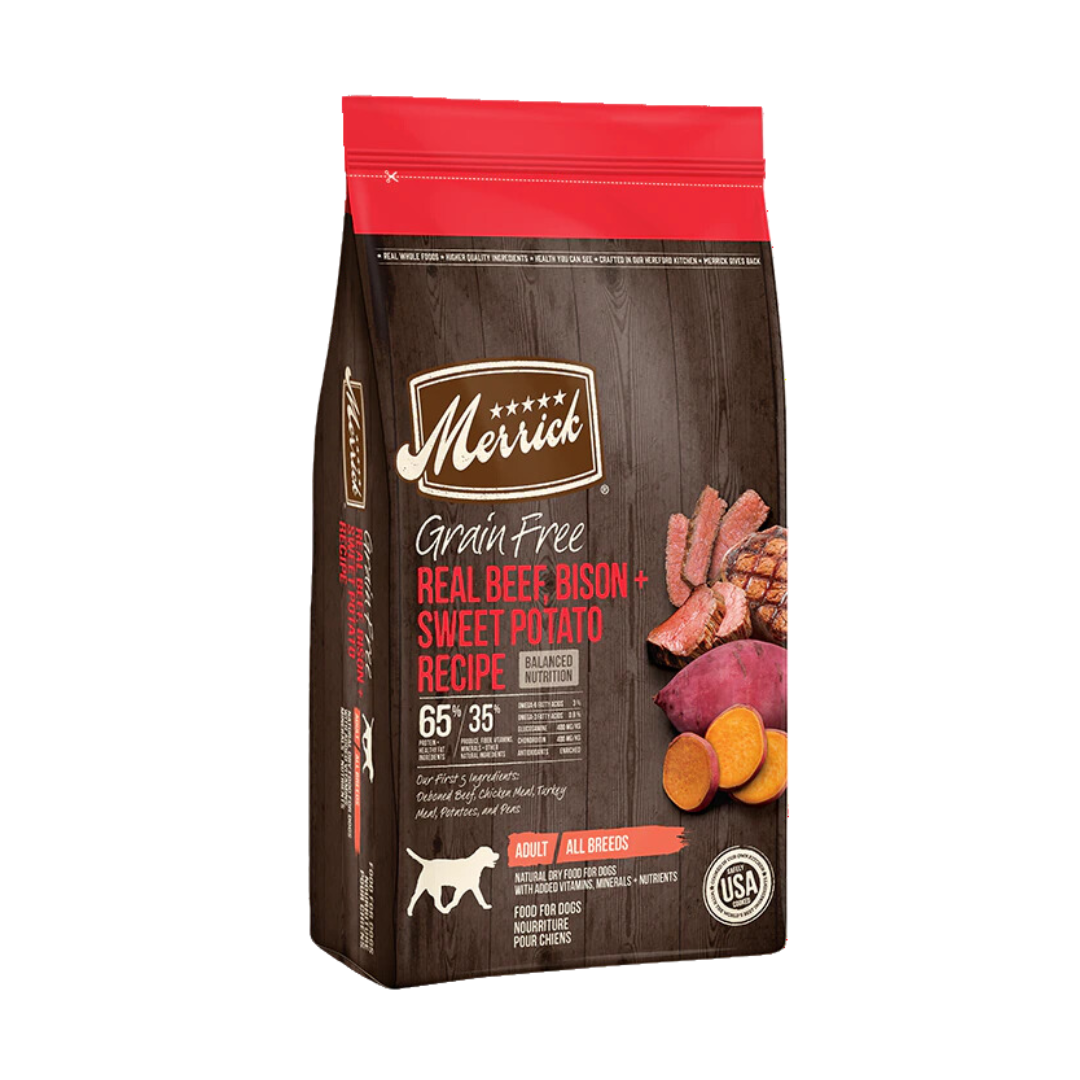 Merrick Grain Free Bison Beef & Sweet Potato Dry Dog Food