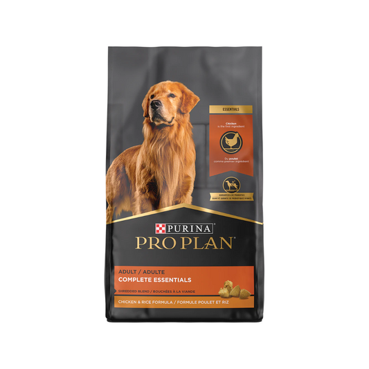 Purina Pro Plan Complete Essentials Shredded Blend Chicken & Rice Dry Dog Food