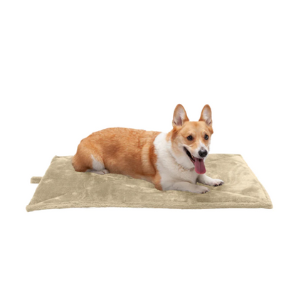 ThermaNAP™ Faux Fur Self-Warming Pet Bed Mat, Cream