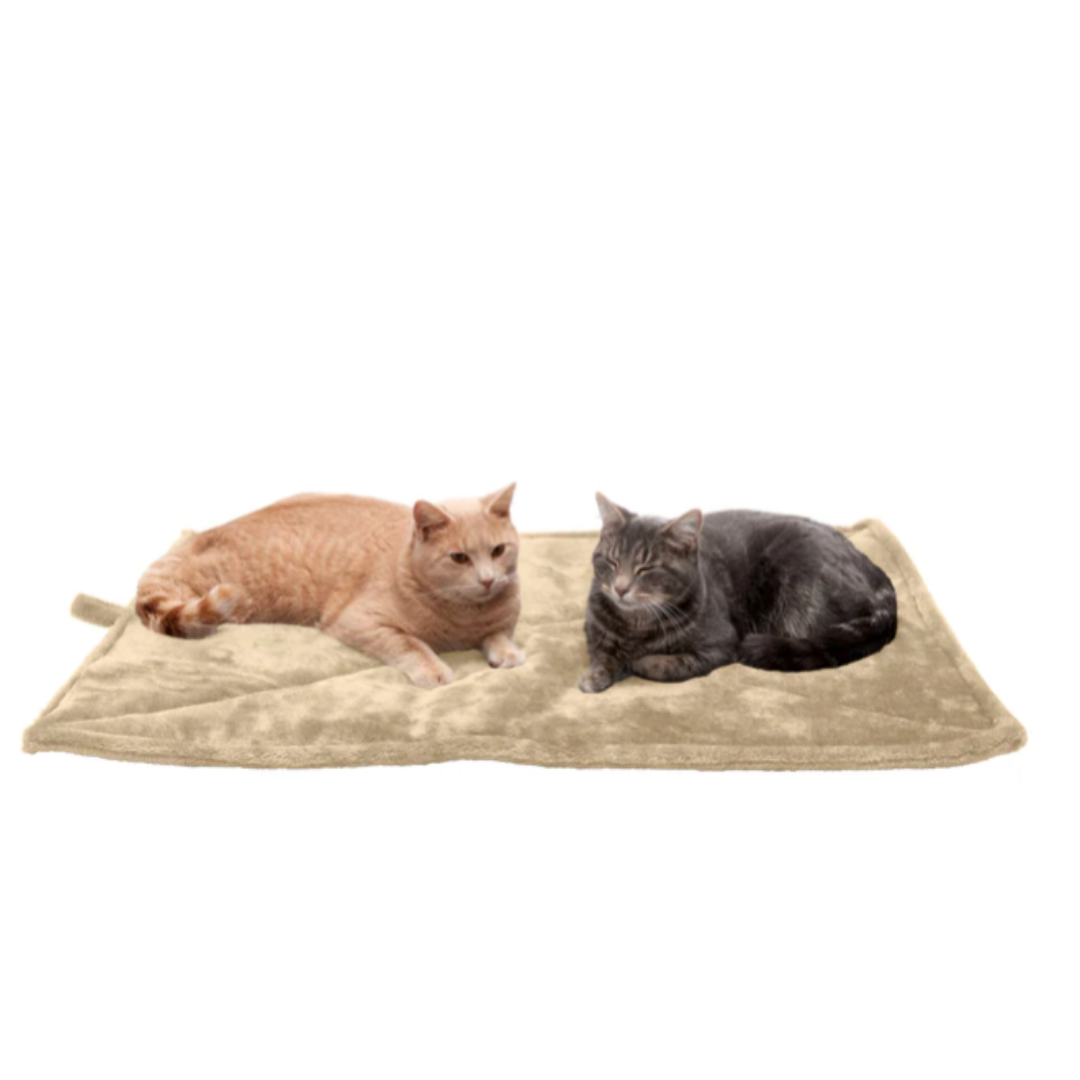 ThermaNAP™ Faux Fur Self-Warming Pet Bed Mat, Cream