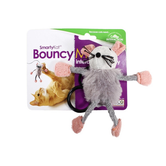 SmartyKat Bouncy Mouse Bungee Cat Toy