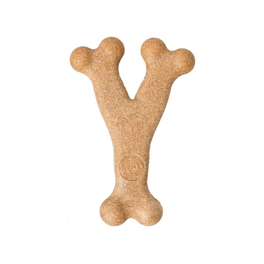 Bam-Bone Chicken Wish Bone Dog Chew Toy