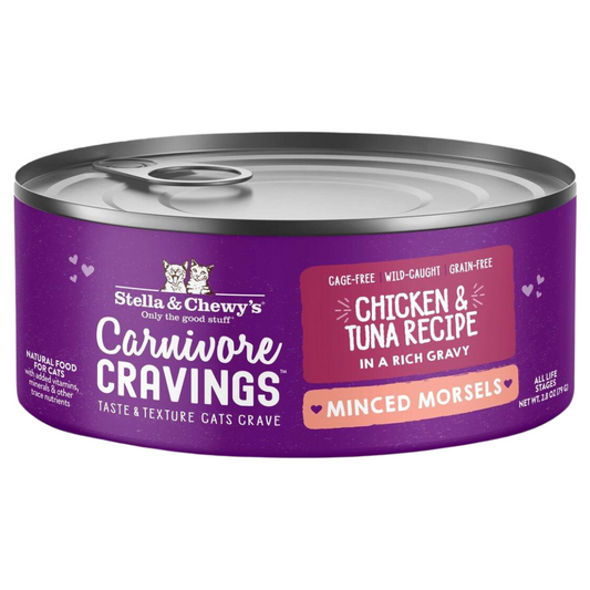 Stella & Chewy's Minced Morsels Chicken & Wild Caught Tuna Wet Cat Food