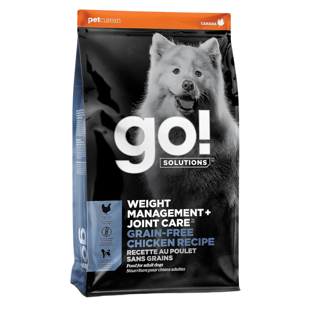 Petcurean Go! Solutions Weight Management + Joint Care Grain Free Chicken Dry Dog Food