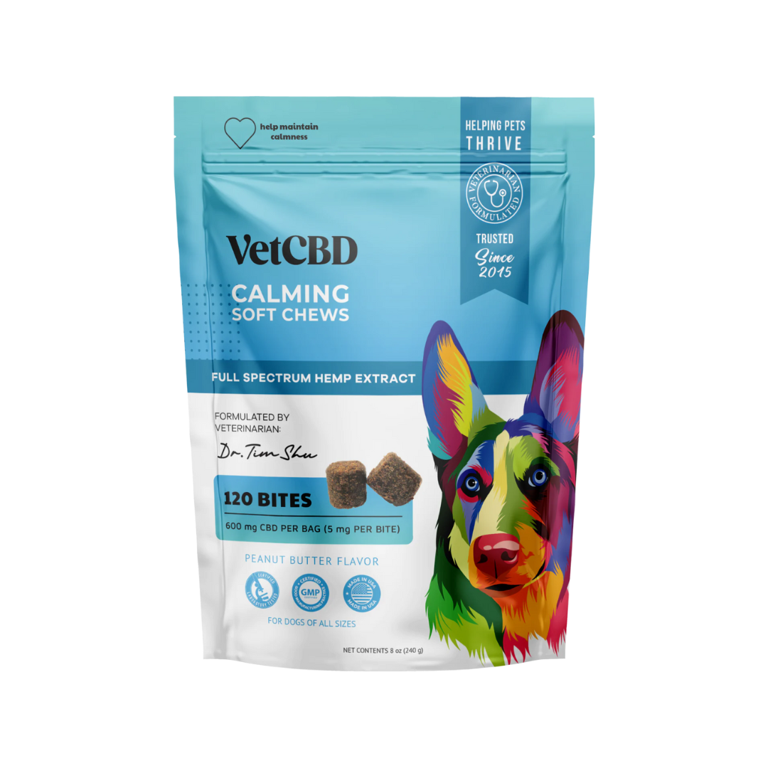 VetCBD Full Spectrum Hemp Extract Calming Soft Chews for Dogs