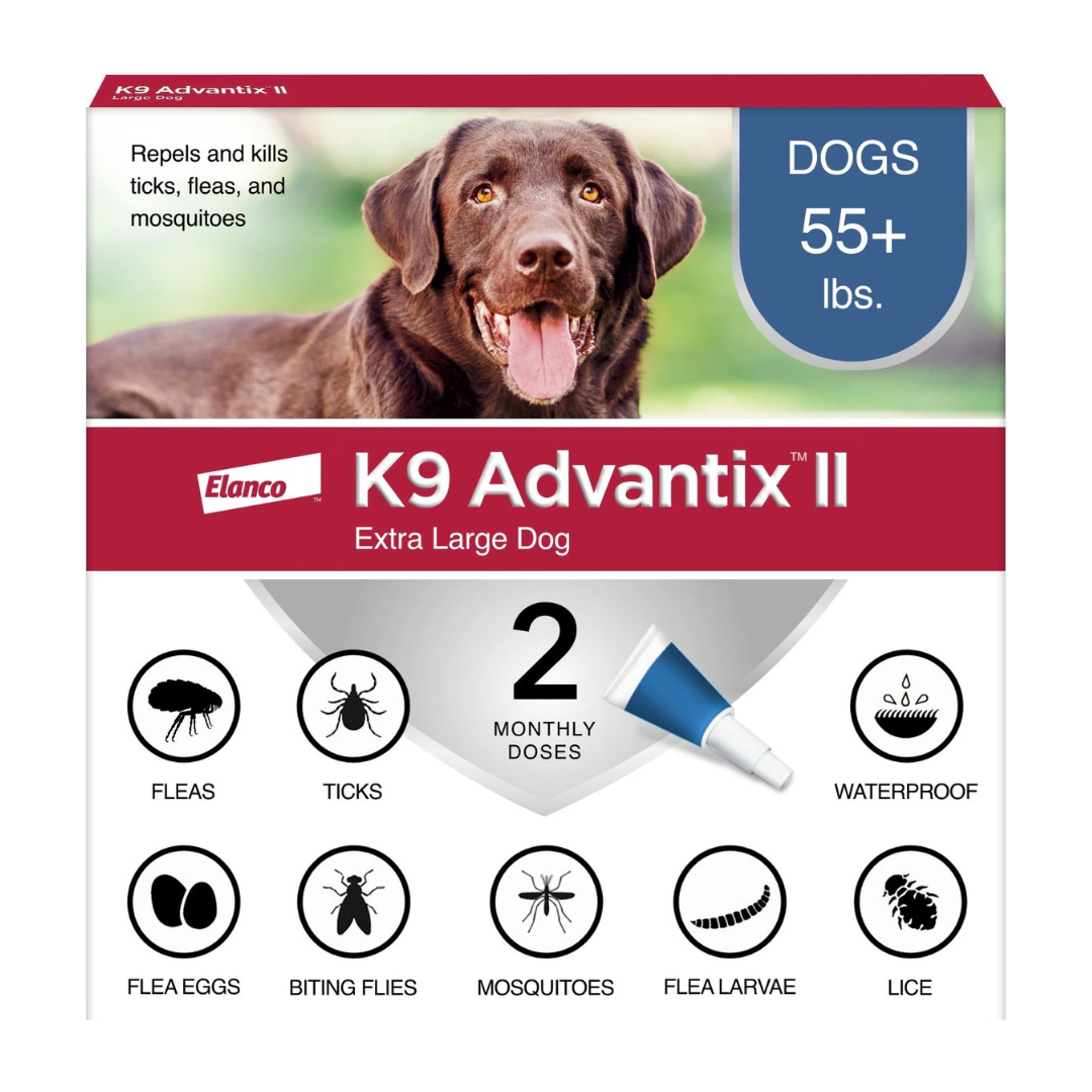 K9 Advantix II Flea & Tick Spot Treatment for Dogs, over 55 lbs