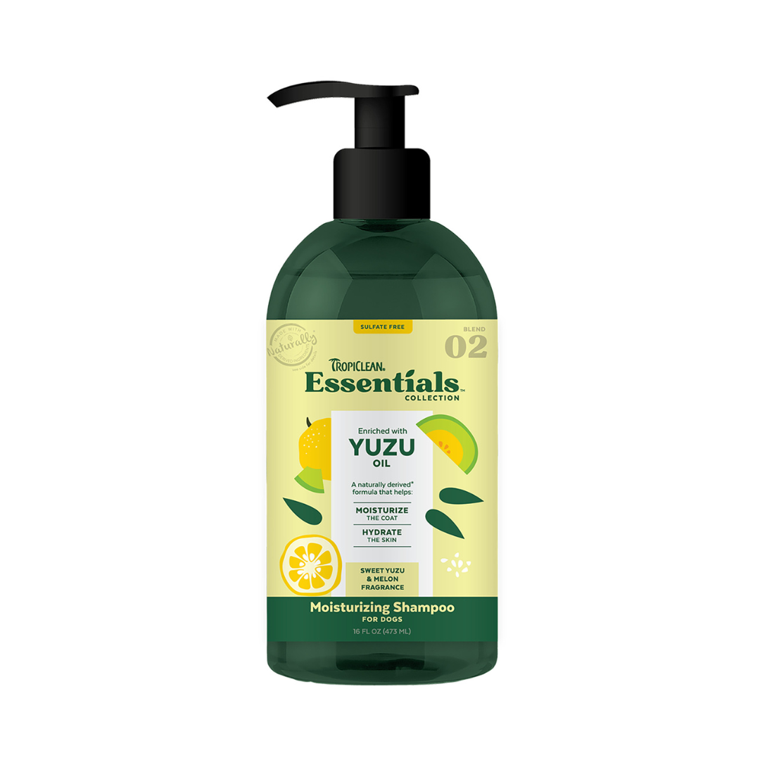 TropiClean Essentials Yuzu Oil Moisturizing Shampoo for Dogs